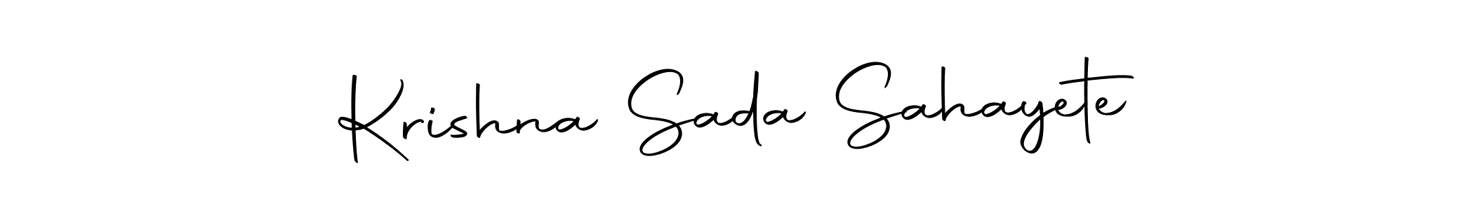Also we have Krishna Sada Sahayete name is the best signature style. Create professional handwritten signature collection using Autography-DOLnW autograph style. Krishna Sada Sahayete signature style 10 images and pictures png