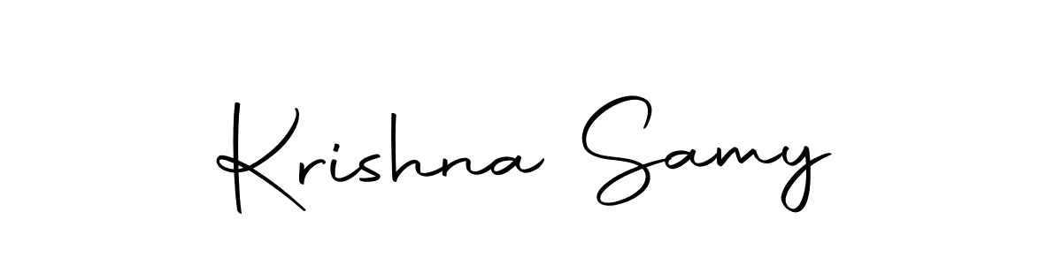 Make a beautiful signature design for name Krishna Samy. With this signature (Autography-DOLnW) style, you can create a handwritten signature for free. Krishna Samy signature style 10 images and pictures png