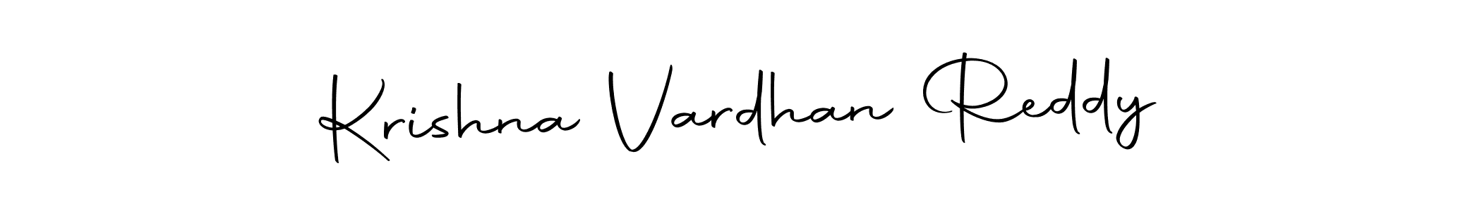 How to make Krishna Vardhan Reddy name signature. Use Autography-DOLnW style for creating short signs online. This is the latest handwritten sign. Krishna Vardhan Reddy signature style 10 images and pictures png
