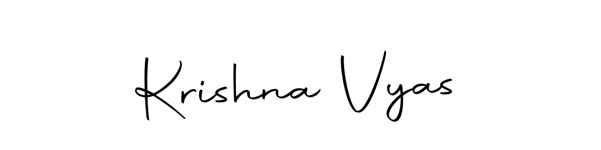 Also we have Krishna Vyas name is the best signature style. Create professional handwritten signature collection using Autography-DOLnW autograph style. Krishna Vyas signature style 10 images and pictures png