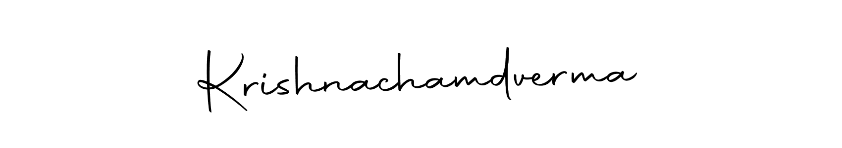 Here are the top 10 professional signature styles for the name Krishnachamdverma. These are the best autograph styles you can use for your name. Krishnachamdverma signature style 10 images and pictures png