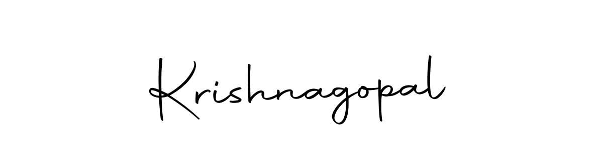 Create a beautiful signature design for name Krishnagopal. With this signature (Autography-DOLnW) fonts, you can make a handwritten signature for free. Krishnagopal signature style 10 images and pictures png