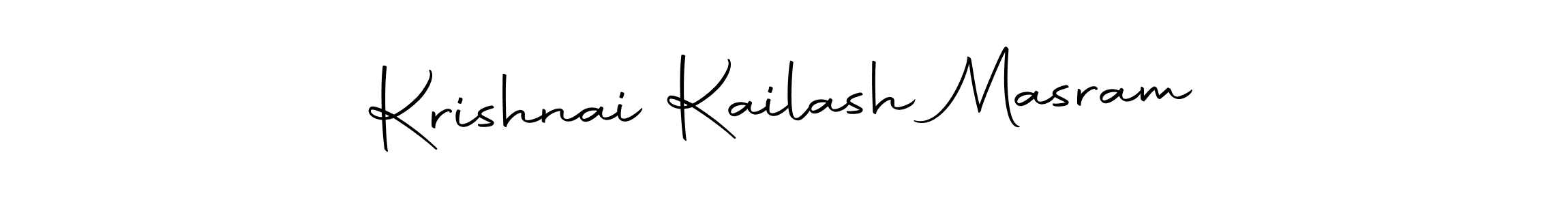 Design your own signature with our free online signature maker. With this signature software, you can create a handwritten (Autography-DOLnW) signature for name Krishnai Kailash Masram. Krishnai Kailash Masram signature style 10 images and pictures png
