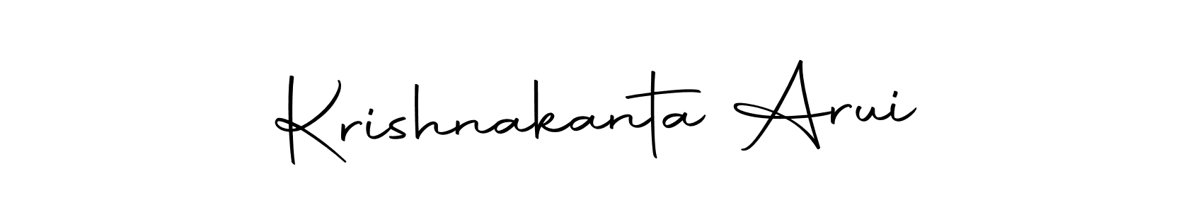 Autography-DOLnW is a professional signature style that is perfect for those who want to add a touch of class to their signature. It is also a great choice for those who want to make their signature more unique. Get Krishnakanta Arui name to fancy signature for free. Krishnakanta Arui signature style 10 images and pictures png