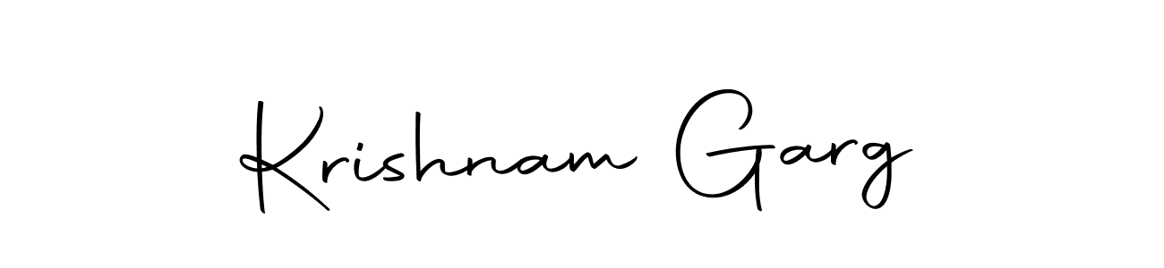 You should practise on your own different ways (Autography-DOLnW) to write your name (Krishnam Garg) in signature. don't let someone else do it for you. Krishnam Garg signature style 10 images and pictures png