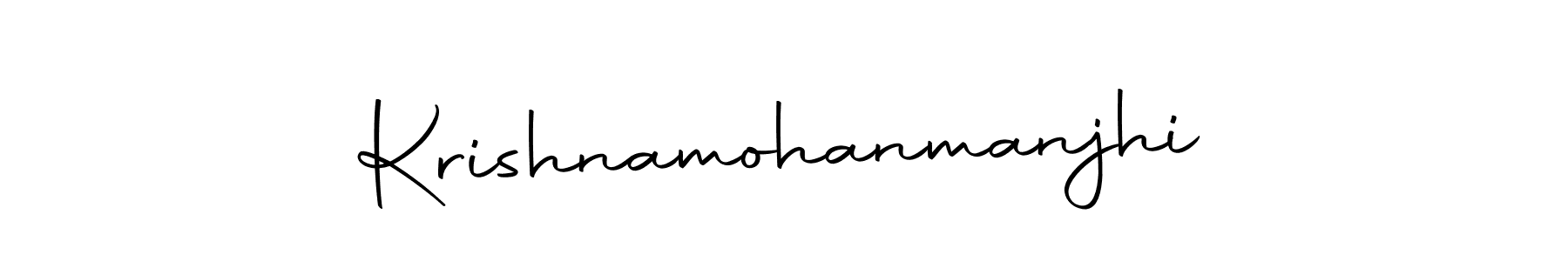 Use a signature maker to create a handwritten signature online. With this signature software, you can design (Autography-DOLnW) your own signature for name Krishnamohanmanjhi. Krishnamohanmanjhi signature style 10 images and pictures png