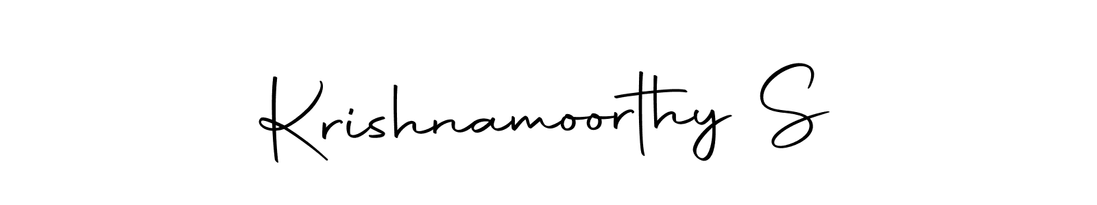 Similarly Autography-DOLnW is the best handwritten signature design. Signature creator online .You can use it as an online autograph creator for name Krishnamoorthy S. Krishnamoorthy S signature style 10 images and pictures png
