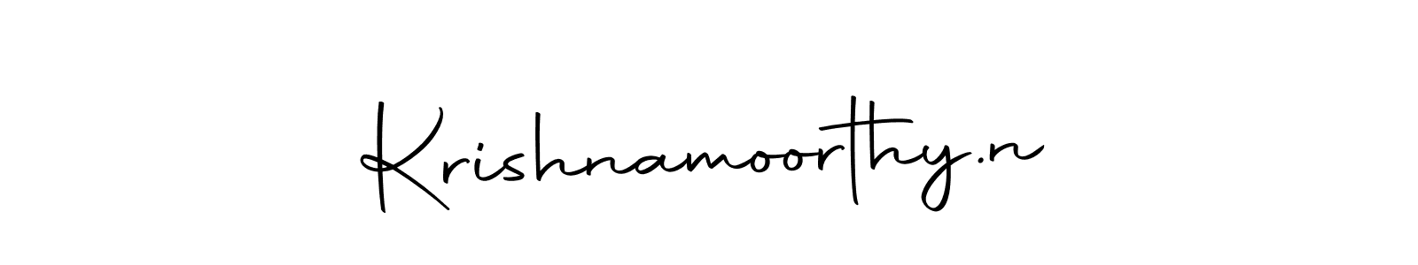 Design your own signature with our free online signature maker. With this signature software, you can create a handwritten (Autography-DOLnW) signature for name Krishnamoorthy.n. Krishnamoorthy.n signature style 10 images and pictures png