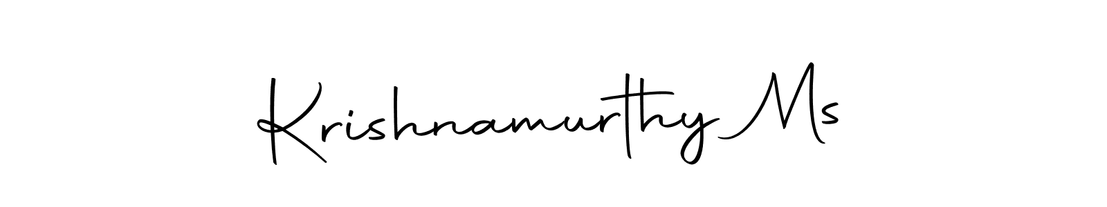 It looks lik you need a new signature style for name Krishnamurthy Ms. Design unique handwritten (Autography-DOLnW) signature with our free signature maker in just a few clicks. Krishnamurthy Ms signature style 10 images and pictures png