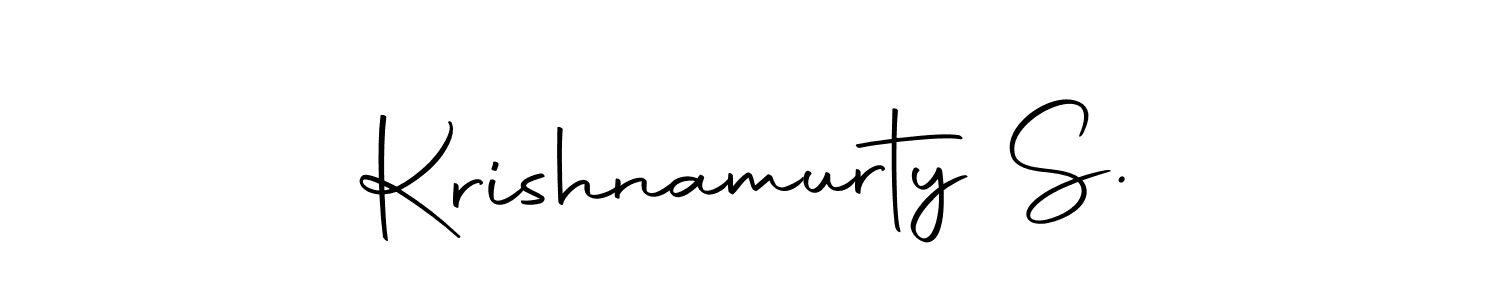 Similarly Autography-DOLnW is the best handwritten signature design. Signature creator online .You can use it as an online autograph creator for name Krishnamurty S.. Krishnamurty S. signature style 10 images and pictures png