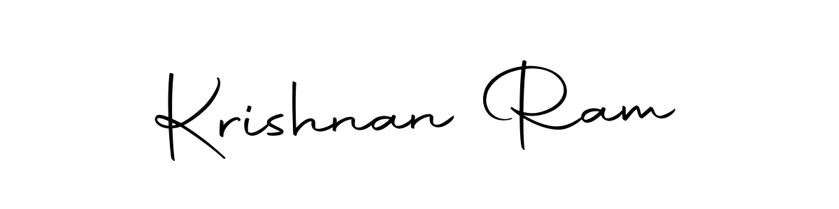 The best way (Autography-DOLnW) to make a short signature is to pick only two or three words in your name. The name Krishnan Ram include a total of six letters. For converting this name. Krishnan Ram signature style 10 images and pictures png