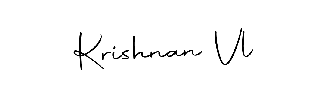 Design your own signature with our free online signature maker. With this signature software, you can create a handwritten (Autography-DOLnW) signature for name Krishnan Vl. Krishnan Vl signature style 10 images and pictures png