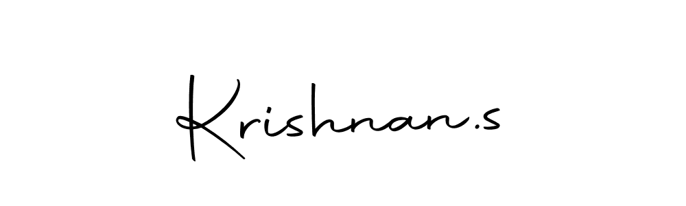 How to make Krishnan.s signature? Autography-DOLnW is a professional autograph style. Create handwritten signature for Krishnan.s name. Krishnan.s signature style 10 images and pictures png