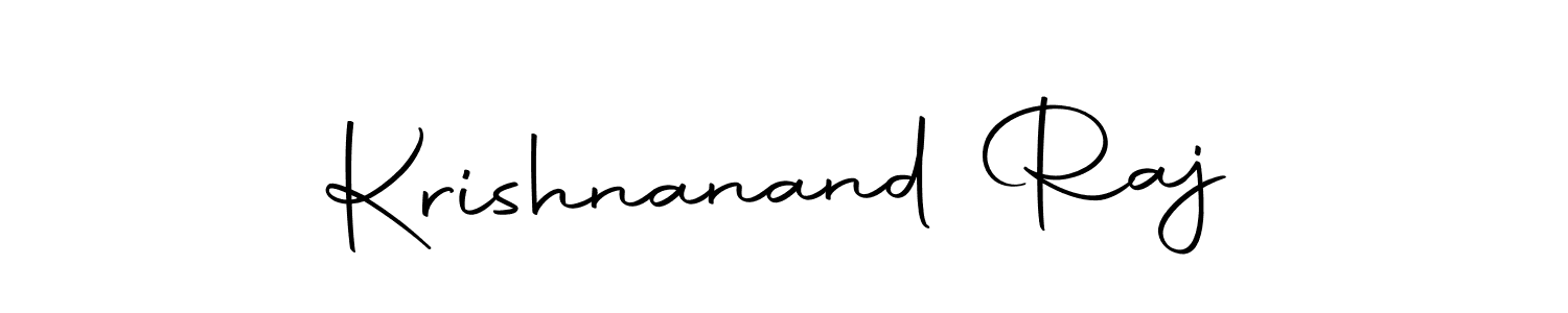 The best way (Autography-DOLnW) to make a short signature is to pick only two or three words in your name. The name Krishnanand Raj include a total of six letters. For converting this name. Krishnanand Raj signature style 10 images and pictures png