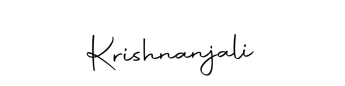 Use a signature maker to create a handwritten signature online. With this signature software, you can design (Autography-DOLnW) your own signature for name Krishnanjali. Krishnanjali signature style 10 images and pictures png