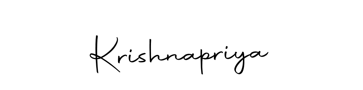Create a beautiful signature design for name Krishnapriya. With this signature (Autography-DOLnW) fonts, you can make a handwritten signature for free. Krishnapriya signature style 10 images and pictures png