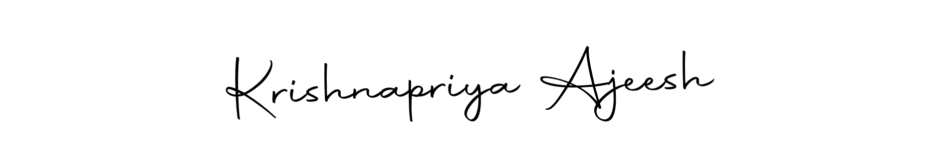 Also You can easily find your signature by using the search form. We will create Krishnapriya Ajeesh name handwritten signature images for you free of cost using Autography-DOLnW sign style. Krishnapriya Ajeesh signature style 10 images and pictures png