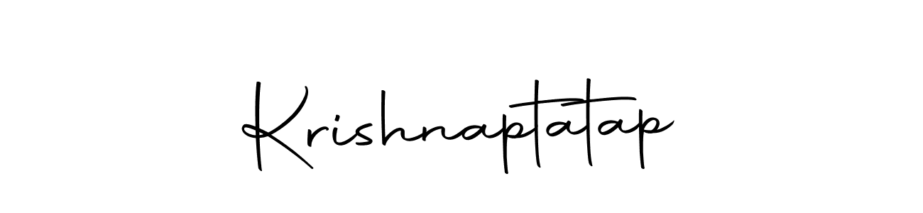 How to make Krishnaptatap signature? Autography-DOLnW is a professional autograph style. Create handwritten signature for Krishnaptatap name. Krishnaptatap signature style 10 images and pictures png