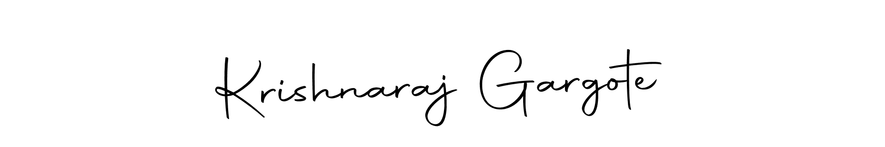 Design your own signature with our free online signature maker. With this signature software, you can create a handwritten (Autography-DOLnW) signature for name Krishnaraj Gargote. Krishnaraj Gargote signature style 10 images and pictures png