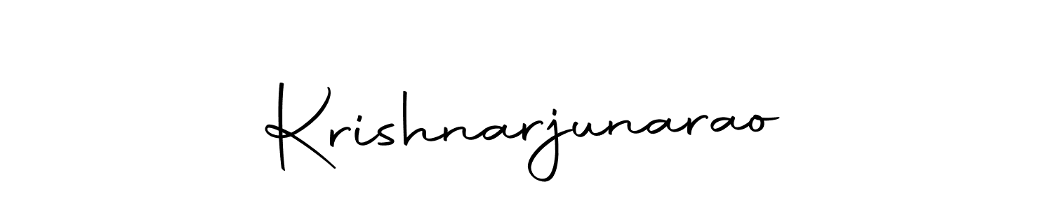 How to make Krishnarjunarao signature? Autography-DOLnW is a professional autograph style. Create handwritten signature for Krishnarjunarao name. Krishnarjunarao signature style 10 images and pictures png