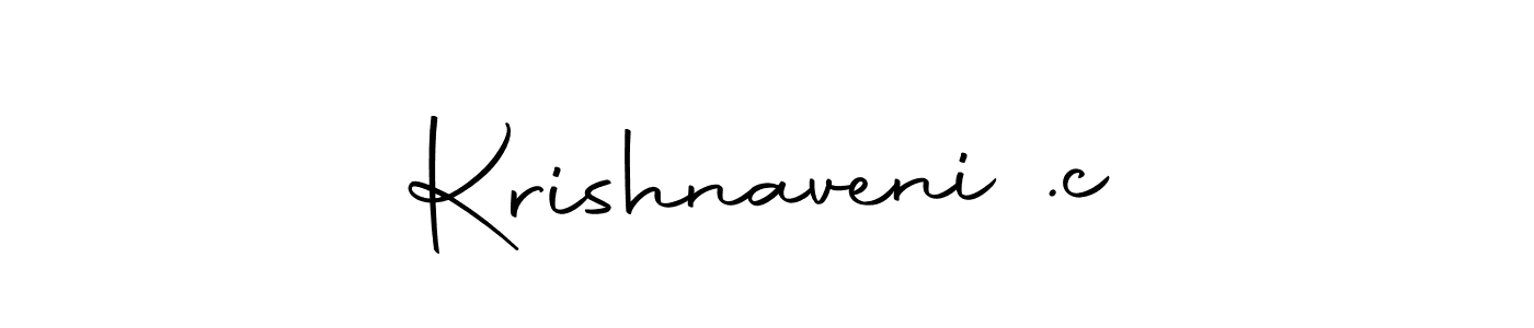 Create a beautiful signature design for name Krishnaveni .c. With this signature (Autography-DOLnW) fonts, you can make a handwritten signature for free. Krishnaveni .c signature style 10 images and pictures png