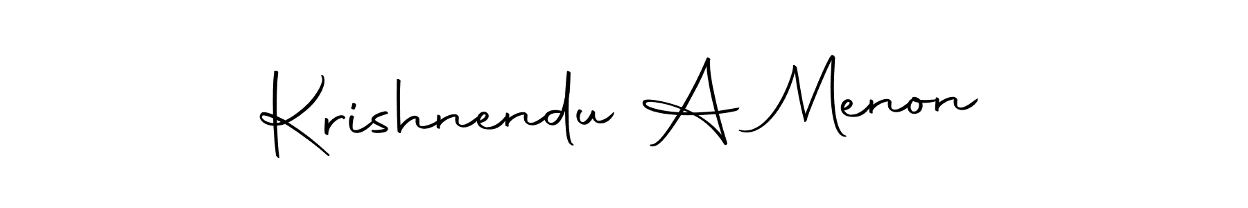 You should practise on your own different ways (Autography-DOLnW) to write your name (Krishnendu A Menon) in signature. don't let someone else do it for you. Krishnendu A Menon signature style 10 images and pictures png