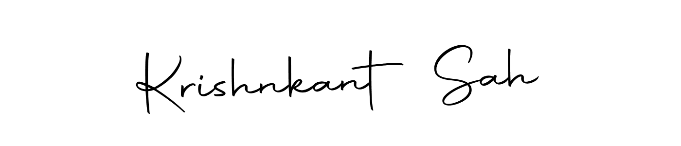 Make a beautiful signature design for name Krishnkant Sah. Use this online signature maker to create a handwritten signature for free. Krishnkant Sah signature style 10 images and pictures png