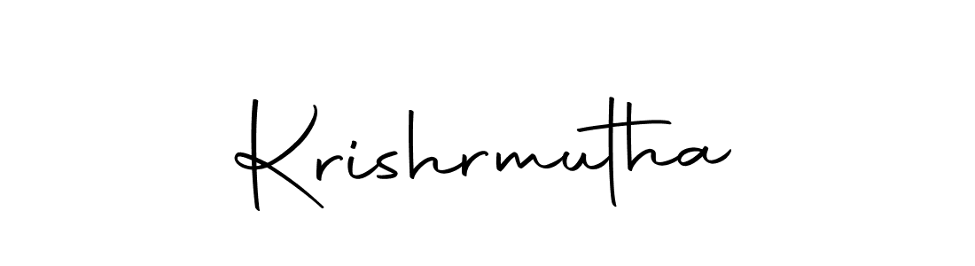 You should practise on your own different ways (Autography-DOLnW) to write your name (Krishrmutha) in signature. don't let someone else do it for you. Krishrmutha signature style 10 images and pictures png