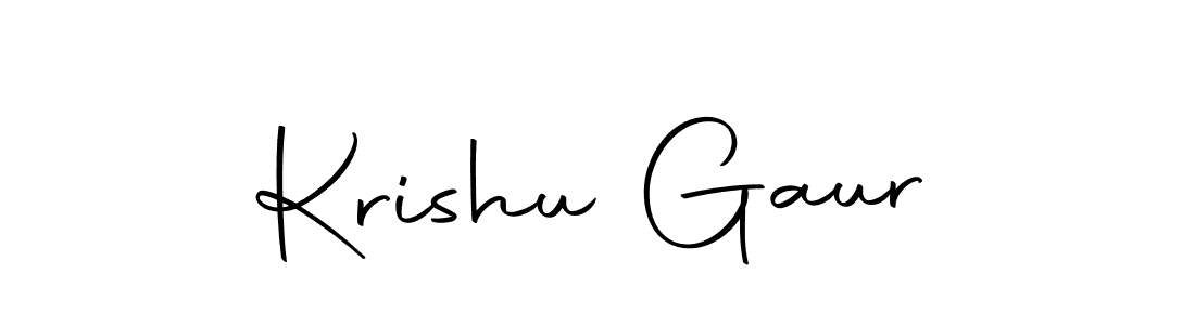 if you are searching for the best signature style for your name Krishu Gaur. so please give up your signature search. here we have designed multiple signature styles  using Autography-DOLnW. Krishu Gaur signature style 10 images and pictures png