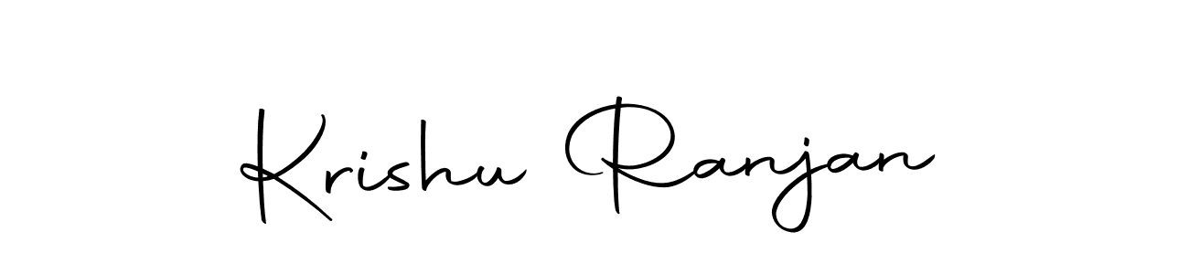 Use a signature maker to create a handwritten signature online. With this signature software, you can design (Autography-DOLnW) your own signature for name Krishu Ranjan. Krishu Ranjan signature style 10 images and pictures png