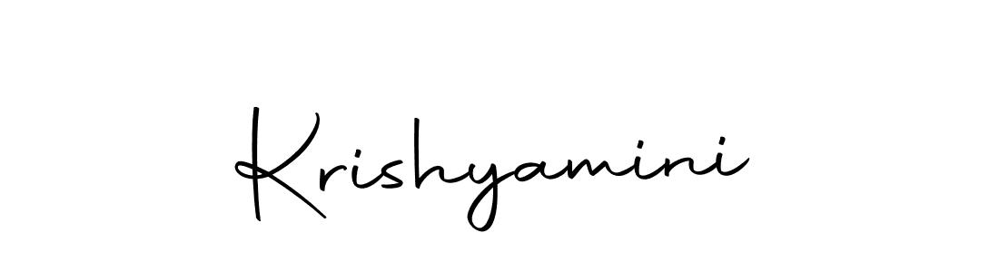 You can use this online signature creator to create a handwritten signature for the name Krishyamini. This is the best online autograph maker. Krishyamini signature style 10 images and pictures png