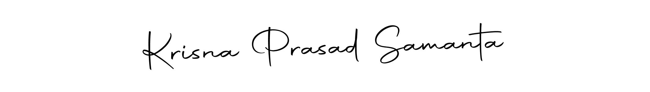 Make a short Krisna Prasad Samanta signature style. Manage your documents anywhere anytime using Autography-DOLnW. Create and add eSignatures, submit forms, share and send files easily. Krisna Prasad Samanta signature style 10 images and pictures png