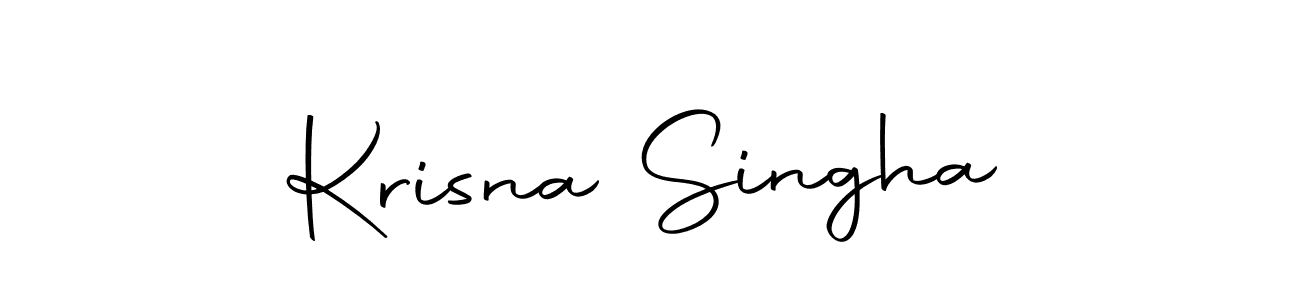 The best way (Autography-DOLnW) to make a short signature is to pick only two or three words in your name. The name Krisna Singha include a total of six letters. For converting this name. Krisna Singha signature style 10 images and pictures png