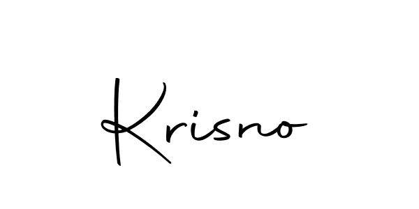 You should practise on your own different ways (Autography-DOLnW) to write your name (Krisno) in signature. don't let someone else do it for you. Krisno signature style 10 images and pictures png