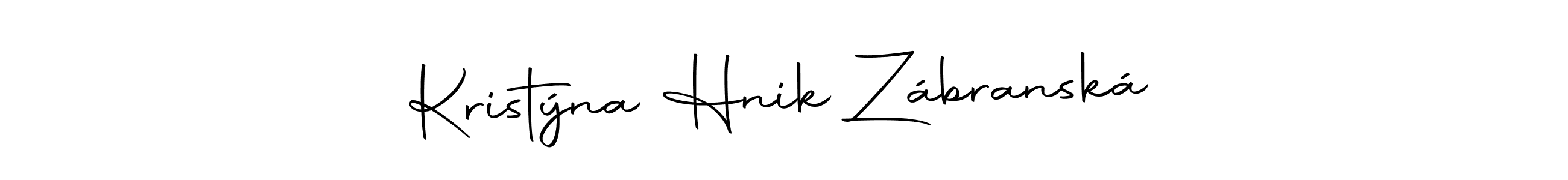 You can use this online signature creator to create a handwritten signature for the name Kristýna Hnik Zábranská. This is the best online autograph maker. Kristýna Hnik Zábranská signature style 10 images and pictures png