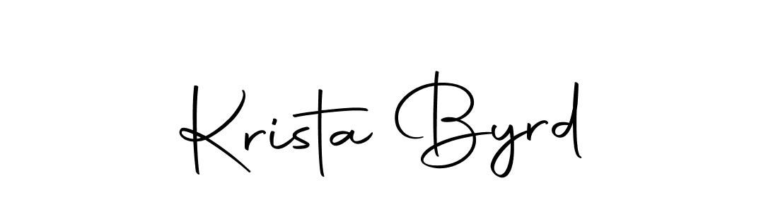 Design your own signature with our free online signature maker. With this signature software, you can create a handwritten (Autography-DOLnW) signature for name Krista Byrd. Krista Byrd signature style 10 images and pictures png