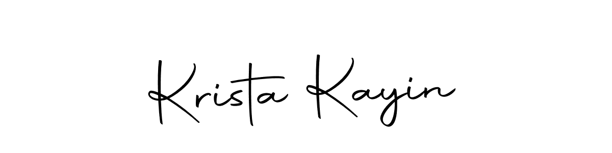 Create a beautiful signature design for name Krista Kayin. With this signature (Autography-DOLnW) fonts, you can make a handwritten signature for free. Krista Kayin signature style 10 images and pictures png