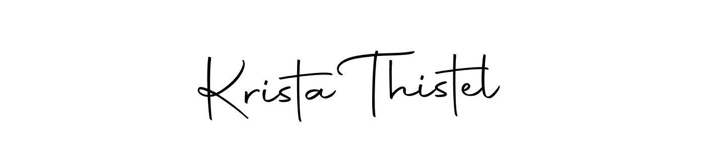 See photos of Krista Thistel official signature by Spectra . Check more albums & portfolios. Read reviews & check more about Autography-DOLnW font. Krista Thistel signature style 10 images and pictures png