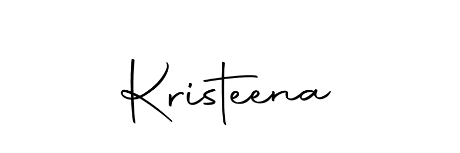 Use a signature maker to create a handwritten signature online. With this signature software, you can design (Autography-DOLnW) your own signature for name Kristeena. Kristeena signature style 10 images and pictures png