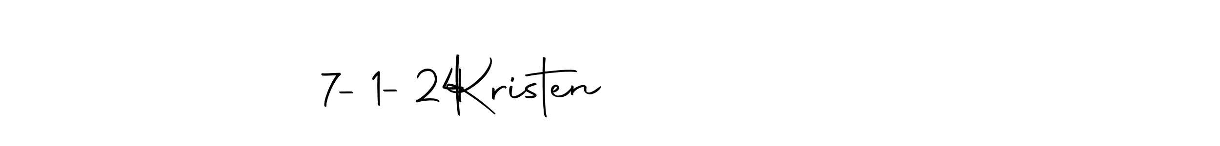 Similarly Autography-DOLnW is the best handwritten signature design. Signature creator online .You can use it as an online autograph creator for name Kristen            7-1-24. Kristen            7-1-24 signature style 10 images and pictures png