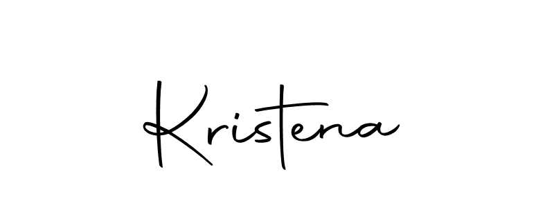 Use a signature maker to create a handwritten signature online. With this signature software, you can design (Autography-DOLnW) your own signature for name Kristena. Kristena signature style 10 images and pictures png
