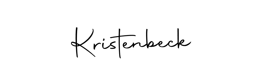 Kristenbeck stylish signature style. Best Handwritten Sign (Autography-DOLnW) for my name. Handwritten Signature Collection Ideas for my name Kristenbeck. Kristenbeck signature style 10 images and pictures png