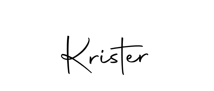 How to make Krister signature? Autography-DOLnW is a professional autograph style. Create handwritten signature for Krister name. Krister signature style 10 images and pictures png