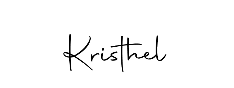 Use a signature maker to create a handwritten signature online. With this signature software, you can design (Autography-DOLnW) your own signature for name Kristhel. Kristhel signature style 10 images and pictures png