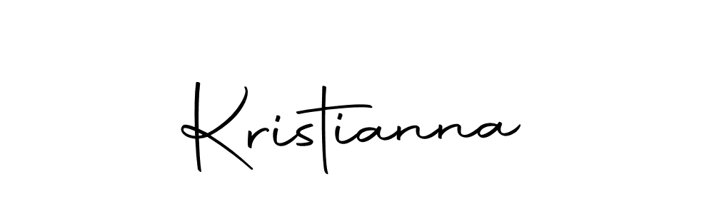 Use a signature maker to create a handwritten signature online. With this signature software, you can design (Autography-DOLnW) your own signature for name Kristianna. Kristianna signature style 10 images and pictures png