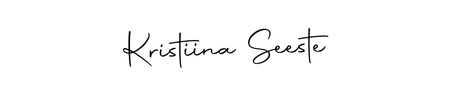 Similarly Autography-DOLnW is the best handwritten signature design. Signature creator online .You can use it as an online autograph creator for name Kristiina Seeste. Kristiina Seeste signature style 10 images and pictures png