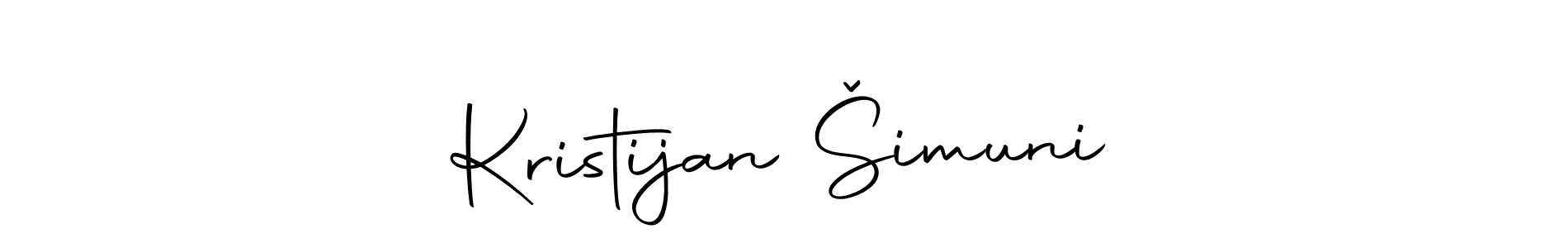 Design your own signature with our free online signature maker. With this signature software, you can create a handwritten (Autography-DOLnW) signature for name Kristijan Šimunić. Kristijan Šimunić signature style 10 images and pictures png