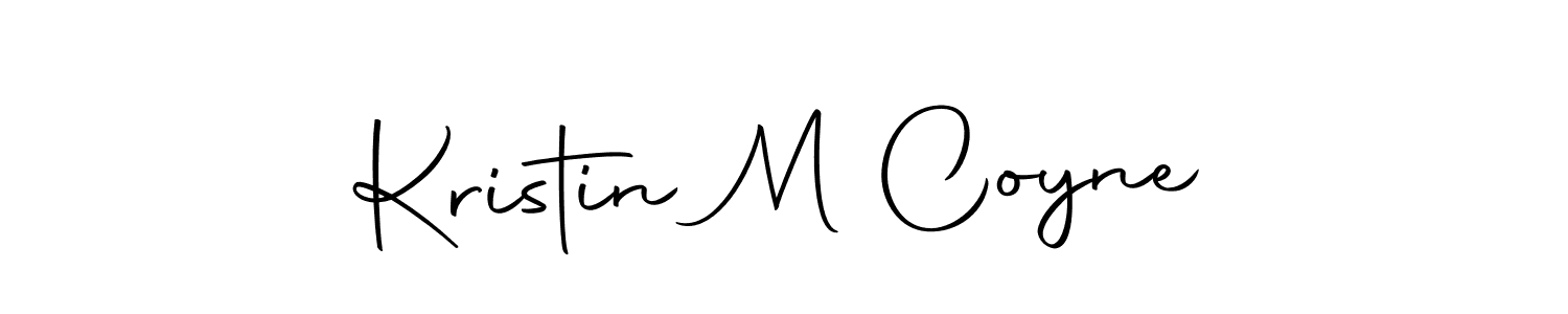 It looks lik you need a new signature style for name Kristin M Coyne. Design unique handwritten (Autography-DOLnW) signature with our free signature maker in just a few clicks. Kristin M Coyne signature style 10 images and pictures png