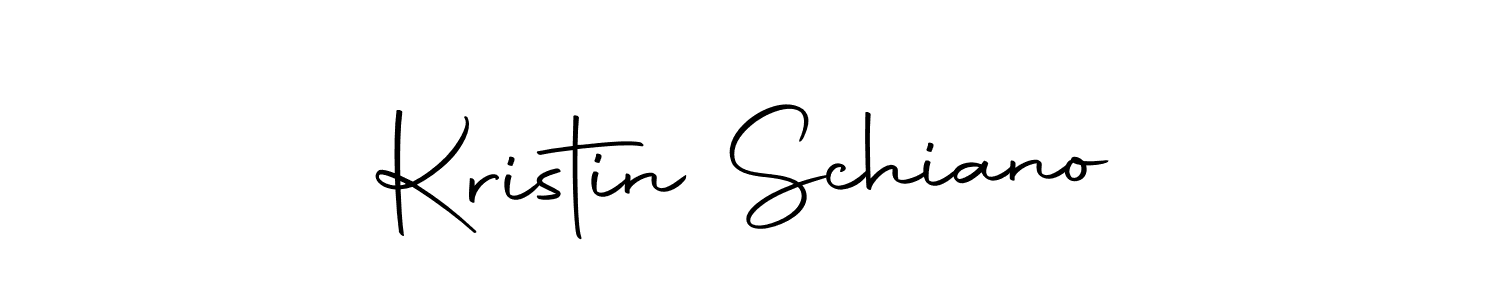 Create a beautiful signature design for name Kristin Schiano. With this signature (Autography-DOLnW) fonts, you can make a handwritten signature for free. Kristin Schiano signature style 10 images and pictures png