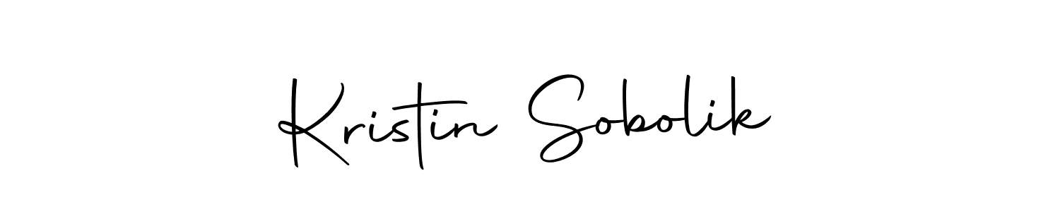 Make a short Kristin Sobolik signature style. Manage your documents anywhere anytime using Autography-DOLnW. Create and add eSignatures, submit forms, share and send files easily. Kristin Sobolik signature style 10 images and pictures png